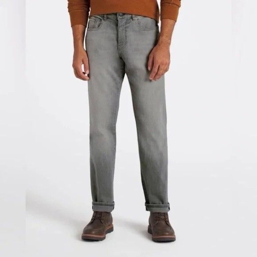 Warp + Weft Ord Chicago Straight Fit Jeans Smoke Gray Men's 33x30 NWT!!